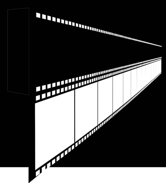 Película Tira Vector Moderno Ilustración — Archivo Imágenes Vectoriales