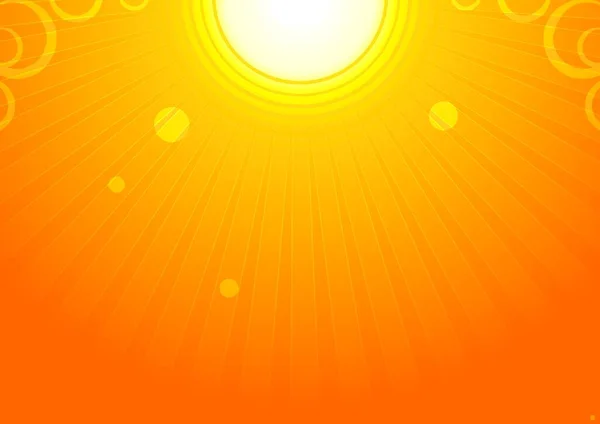 Hermoso Sol Vector Ilustración — Archivo Imágenes Vectoriales