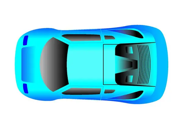 Pohled Shora Sportovní Auto — Stockový vektor