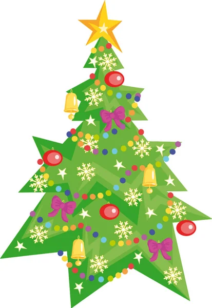 Рождественская Открытка Шаблон Зимних Праздников Цветной Вектор — стоковый вектор