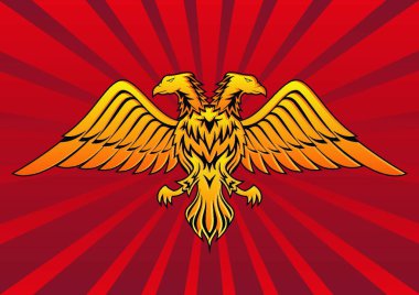 İki başlı kartal vektör çizimi 
