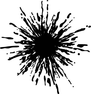 mürekkep çarpması, grafik vektör illüstrasyonu
