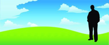 İş ekibi silueti modern vektör illüstrasyonu