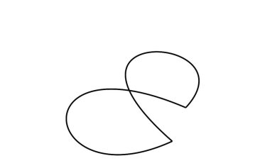 soyut eğri, vektör basit tasarım 