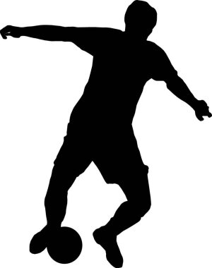 Futbol oyuncusu, web tasarımı için vektör şablonu 