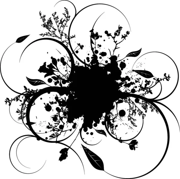 Vektor Floral Bakgrund Med Blomma — Stock vektor
