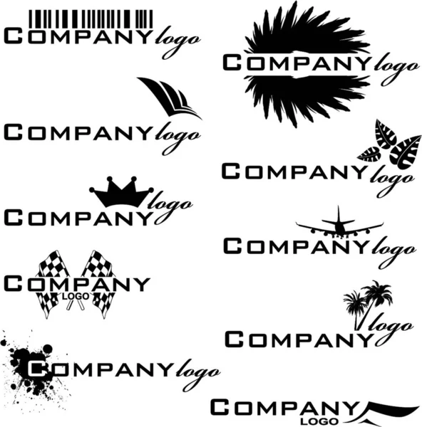 Logotipo Empresa Ilustración Vector Elegante — Vector de stock