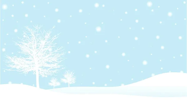 Різдво Зимовий Фон Сніжинками Вектор — стоковий вектор