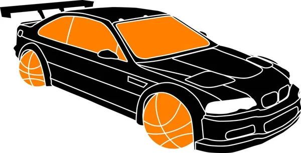 Sports Car Modern Vector Illustration — Stock Vector