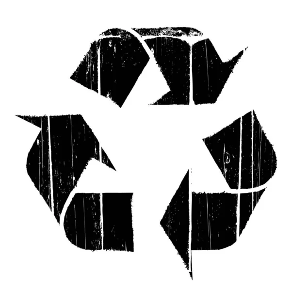 Reycle Sign Icon Environmental Protection Illustration — стоковый вектор