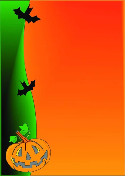 Halloween Bemutató Háttér Színes Vektor Illusztráció — Stock Vector