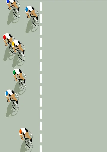 Cyklistický Závod Grafická Vektorová Ilustrace — Stockový vektor