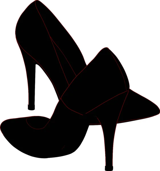 Icon Vektor Illustration Für Schuhe — Stockvektor