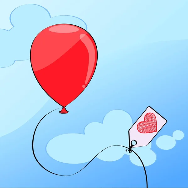 红气球矢量图 — 图库矢量图片
