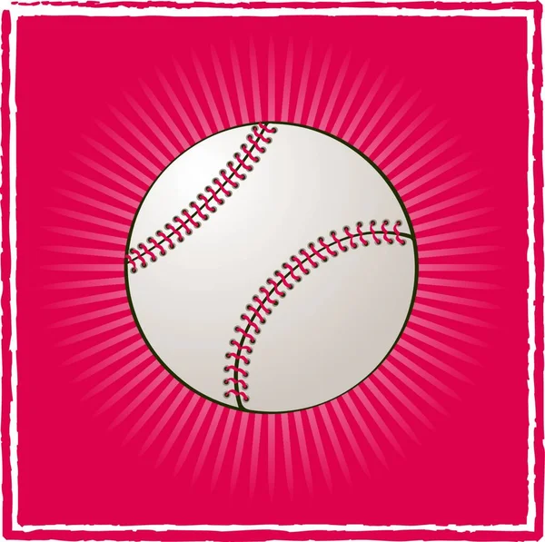 Beyzbol Topu Grafik Vektör Illüstrasyonu — Stok Vektör