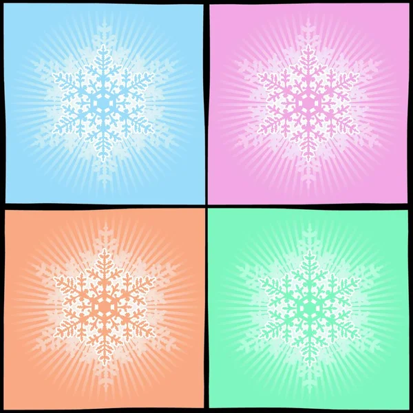 Snowflake Graphic Vector Illustration — Stock Vector