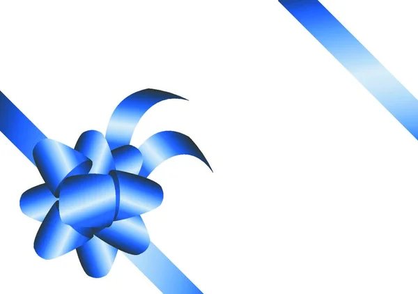 Blaue Bänder Einfache Vektorillustration — Stockvektor