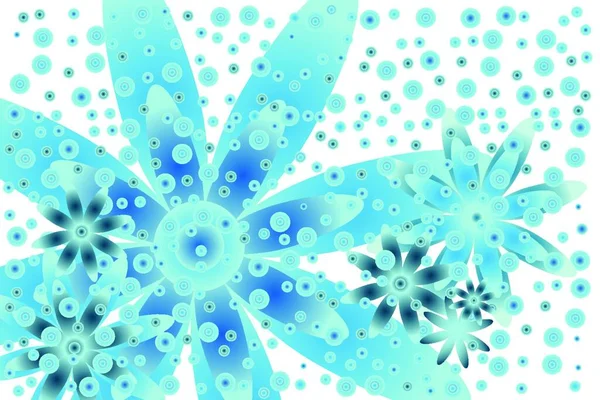 花のイラストコピースペースの背景カバー — ストックベクタ