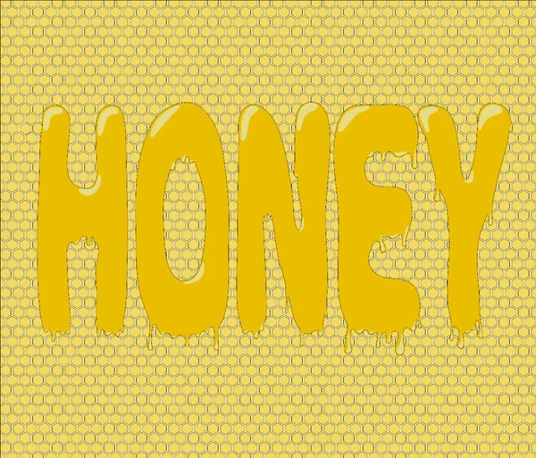 Honungsmönster Vektor Illustration — Stock vektor