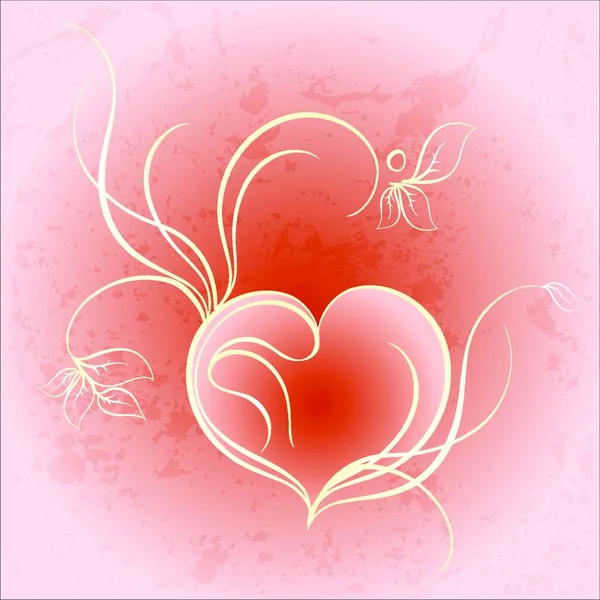 Valentines Couverture Carte Février — Image vectorielle