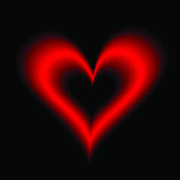 愛のシンボル バレンタインデーカードのテンプレート ハートイラスト — ストックベクタ