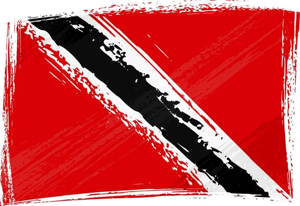 Grunge Trinidad Tobago Bandiera — Vettoriale Stock