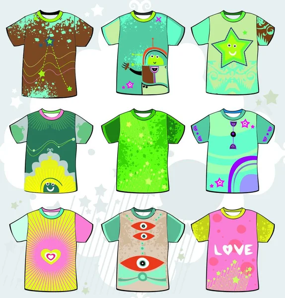 Grunge Design Élégant Shirt Illustration Vectorielle Moderne — Image vectorielle