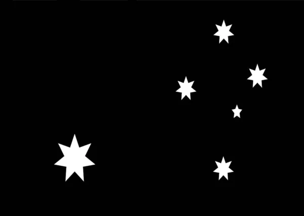 Avustralya Bayrağının Dalgalanması — Stok Vektör