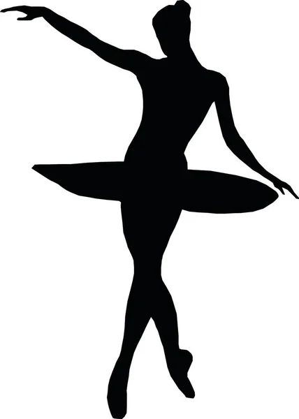 Illustration Der Ballerina — Stockvektor