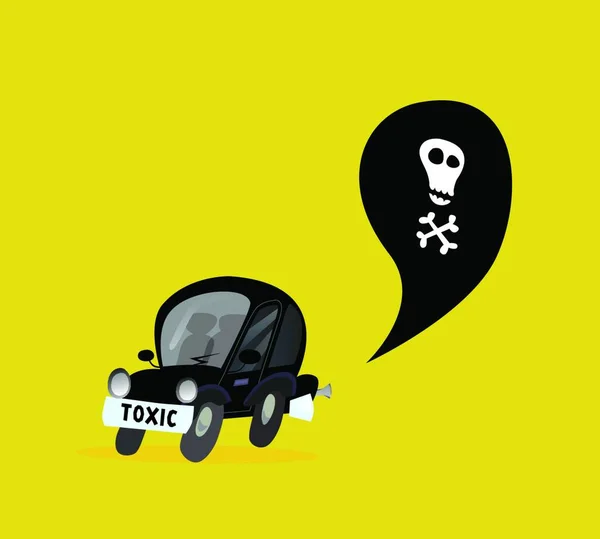 車の汚染 カラフルなベクターのイラスト — ストックベクタ