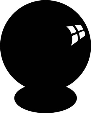 mavi mermer gölge, basit vektör çizimi 