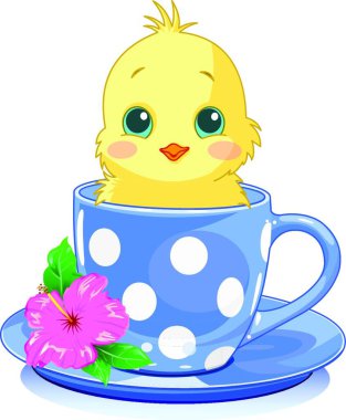 Kupa kızı, renkli vektör çizimi