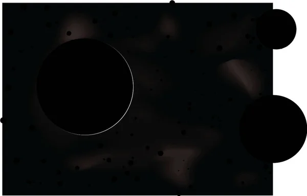 Space Eclipse Modern Vector Illustration — Stock Vector