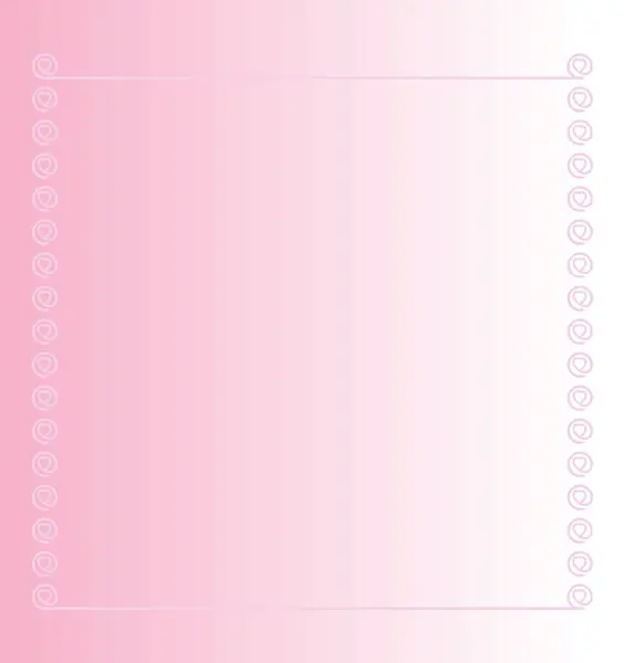 Valentýn Růžový Papírový Vektor Ilustrace — Stockový vektor