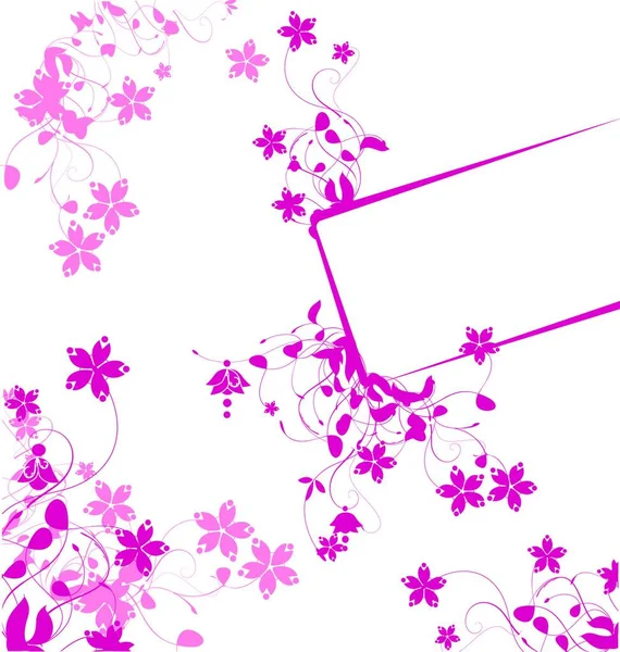 Illustration Vectorielle Design Floral — Image vectorielle