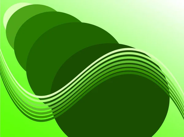 Fond Vert Illustration Vectorielle Colorée — Image vectorielle