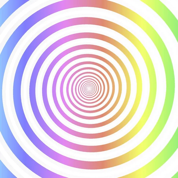 Rainbow Swirl Abstract Vector Illustration — Stock Vector