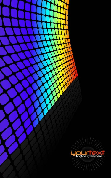 Rainbow Grid Background Vector Illustration — Stock Vector