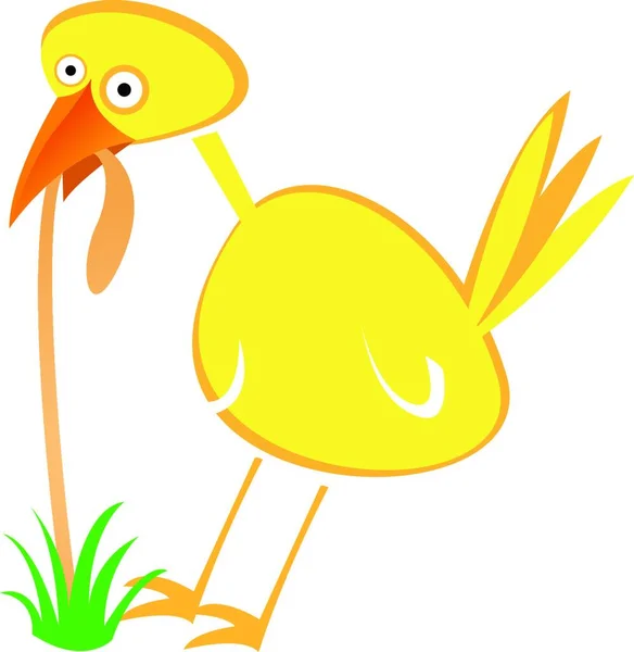 Kyckling Fågel Vektorillustration — Stock vektor