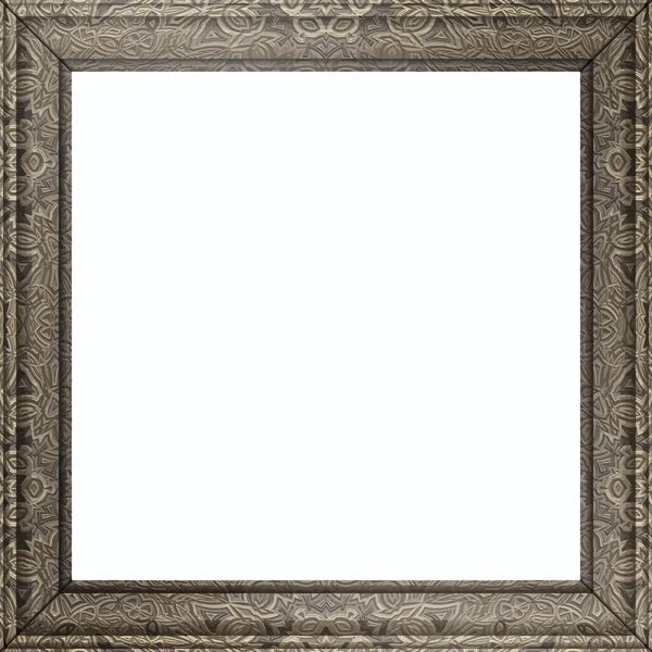 Silver Frame Graphic Vector Background — Stock Vector