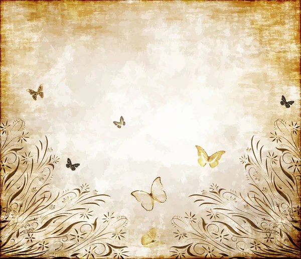 Butterfly Illustration Creative Art Graphic Vector Background — Stock Vector