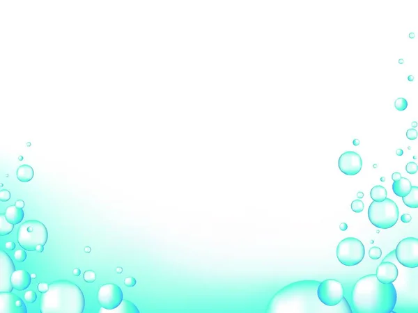 Burbujas Agua Vector Ilustración — Archivo Imágenes Vectoriales