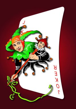 Joker, grafik vektör illüstrasyonu