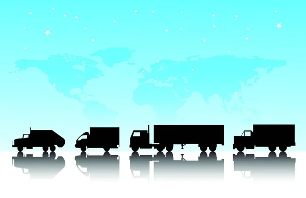 Transporte Carga Moderna Ilustração Vetorial — Vetor de Stock