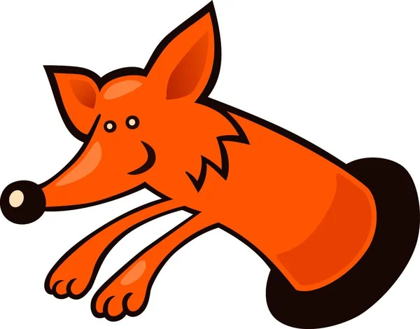 Fox Burrow Vector Illustration — Stock Vector