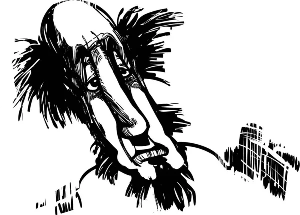 Чоловік Карикатура Кольорові Векторні Ілюстрації — стоковий вектор