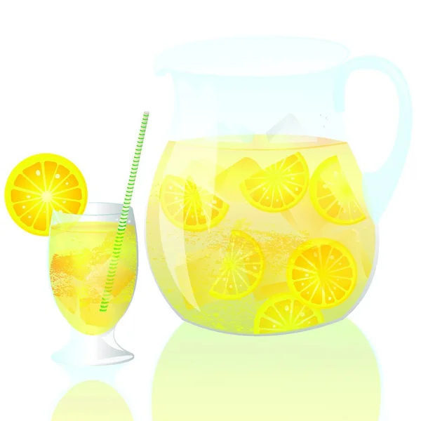 Lemonade Modern Vector Illustration — Stock Vector