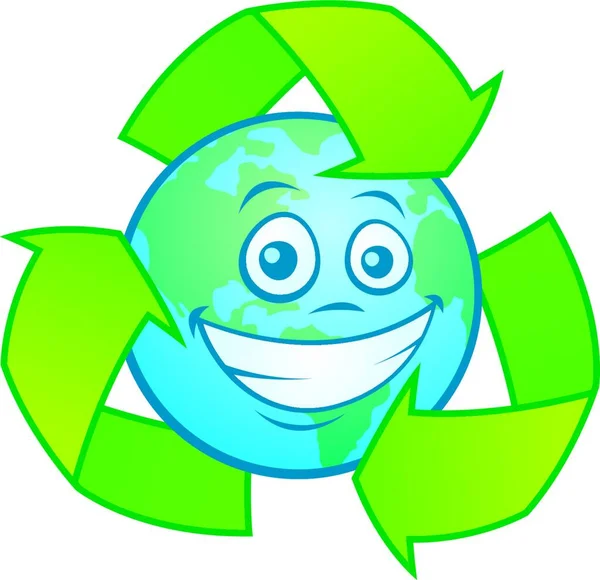 Grafische Darstellung Von Recycling Umweltschutz — Stockvektor