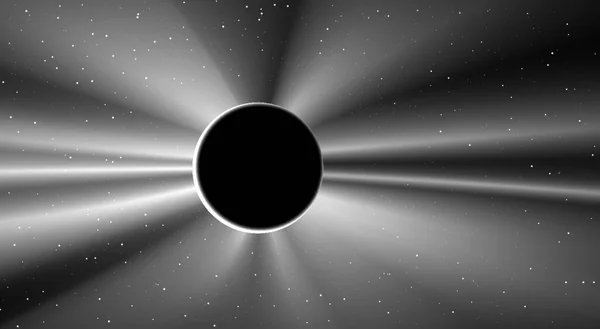 Belle Éclipse Solaire Illustration Vectorielle Graphique — Image vectorielle