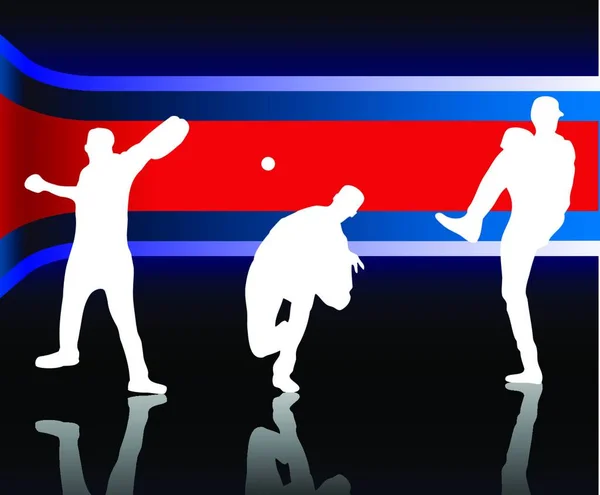Baseball Américain Illustration Vectorielle Graphique — Image vectorielle